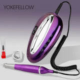 Professional 40,000RPM Cordless Nail Drill - Rechargeable Brushless Electric Nail File Kit