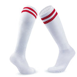 Calcetines de fútbol de compresión elásticos: calcetines deportivos transpirables hasta la rodilla para hombres, mujeres y niños