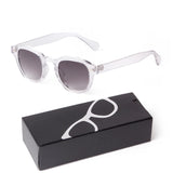 Gafas de sol redondas pequeñas con degradado azul de moda: gafas de sol cuadradas de diseño vintage con diseño de tortuga para hombres y mujeres