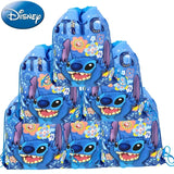 Official Disney Lilo & Stitch Drawstring Backpack - Party Favor & Gift Bag for Kids