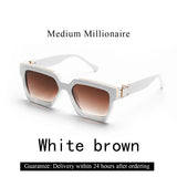 Gafas de sol Ruiao Retro Black Millionaire: gafas de sol de diseño de lujo 2024