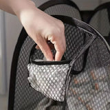 Foldable Large Capacity Mesh Laundry Basket – Portable & Breathable Clothes Hamper