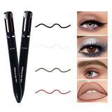 4-in-1 Multifunctional Makeup Pencil Set – Lip Liner, Eyeliner & Eyebrow Pencil
