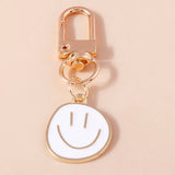 Trendy Smile Face Keychain for Women – Cute Alloy Bag Charm & Key Ring