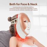 7-Color LED Face & Neck Mask for Skin Tightening, Rejuvenation, and Whitening – Wireless Photon Therapy