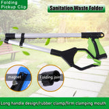 Herramienta recogedora de basura plegable: recogedor de basura extensible portátil para una fácil recolección de desechos