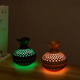 Humidificador de vapor frío ultrasilencioso con USB, aromaterapia y luces LED