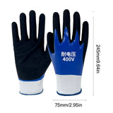 Blue Electrician Insulating Gloves – 400V Voltage Resistant, Touch Screen Compatible