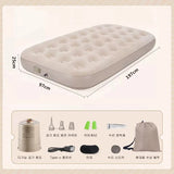 Automatic Inflatable PVC Air Mattress with Built-in Pump for Camping