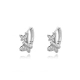 Trendy Heart-Shaped Stainless Steel Hoop Earrings for Women
