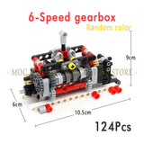 Car Model Building Blocks – DIY Speed Engine Transmission Brick Set for Teens & Adults