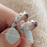Adjustable Vintage Chain Ring – 925 Sterling Silver Open Ring for Women & Men