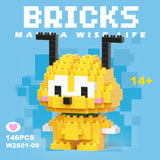 Disney & Sanrio Character Building Blocks Set - 108 Style Stitch & Hello Kitty Collection