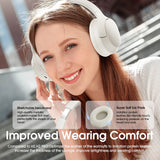 Wireless Over-Ear Headphones with 70H Playback - Bluetooth 5.3, HiFi Stereo & Bass Mode