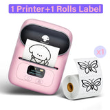 Portable Bluetooth Thermal Label Printer – Mini Barcode & Sticker Maker for Business and Home Use