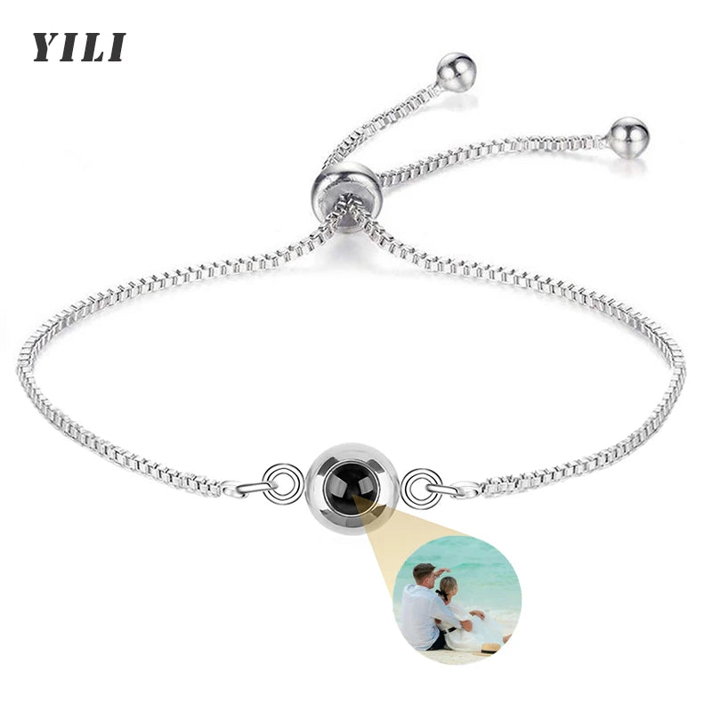 Personalized Photo Projection Bracelet – Custom Picture Jewelry Gift for Loved Ones