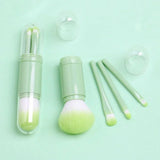 4-in-1 Portable Makeup Brush Set – Travel-Friendly & Multifunctional Beauty Tools