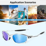 Gafas de sol polarizadas para hombre MTB, gafas de ciclismo UV400, gafas de pesca, gafas de metal para bicicleta, gafas de ciclismo, gafas de montar D4-3