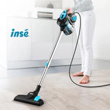 Aspiradora con cable INSE I5 18Kpa, potente succión, motor de 600 W, aspiradora de mano para el hogar, pelo de mascotas, suelos duros