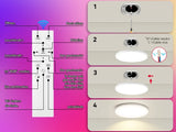 Panel de lámpara de techo LED: accesorio de decoración moderna para el hogar, el dormitorio, el baño y la sala de estar