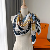 Geometric Pattern Polyester Scarf for Women – Stylish and Versatile Accessory