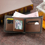 Personalized Men's Slim Wallet – Engraved Name Card Holder with Photo Insert & Money Clip