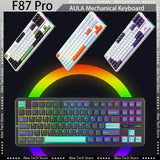Wireless Mechanical Keyboard – Hot-Swappable, RGB Backlit, Compact 87-Key Bluetooth Keyboard