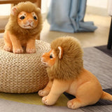 Realistic Lion Plush Toy – Ultra-Soft Stuffed Animal Pillow for Kids & Home Decor