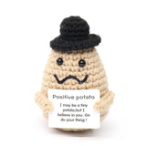 Handmade Knitted Plant-Themed Decorative Doll