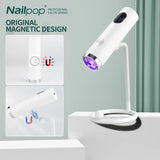 Portable Rechargeable UV LED Nail Lamp with Magnetic Stand – Quick Dry Gel Nail Dryer for Home & Salon