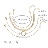 Juego de pulseras de hojas de color dorado de Bohemia para mujer, brazalete con cuentas blancas y dijes redondos, joyería bohemia para niñas, regalo
