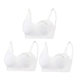 3-Piece Wire-Free Nursing Bra Set – Comfortable Maternity Bra for Breastfeeding Moms