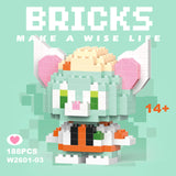 Disney & Sanrio Character Building Blocks Set - 108 Style Stitch & Hello Kitty Collection