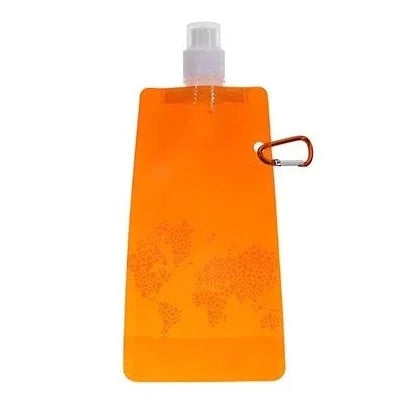Portable Folding Water Bottle – 0.5L Outdoor Sports Water Bag for Camping and Hiking
