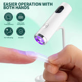 Portable Rechargeable UV LED Nail Lamp with Magnetic Stand – Quick Dry Gel Nail Dryer for Home & Salon