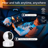 3MP 5G/2.4GHz WiFi Smart Indoor Security Camera with Motion Tracking & Night Vision