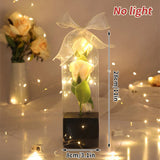 Eternal Galaxy Rose in Glass Dome - Colorful LED Flower Gift for Valentine's Day
