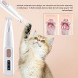 Rechargeable Pet Nail Grinder with LED Light - Quiet Paw Trimmer for Dogs & Cats