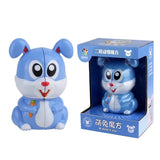 Llavero con forma de cubo mágico de 2 x 2 con forma de animal de dibujos animados: minijuguete de rompecabezas para niños y coleccionistas