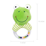 Plush Elephant Baby Rattle Toy – Soft Teether & Musical Hand Bell for Newborns