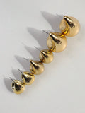 Chunky Acrylic Waterdrop Hoop Earrings – Lightweight Statement Jewelry for Women