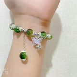 Glow-in-the-Dark Kitten Charm Bracelet for Women