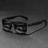 Gafas de sol unisex cuadradas vintage de moda: gafas antirreflejos UV400 para conducir y pescar