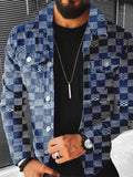 Men’s Thick Casual Denim Jacket for Spring & Autumn – Cotton-Lined Streetwear Outerwear