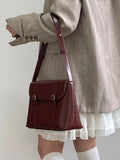 Vintage PU Leather Shoulder Bag – Large Capacity Tote for Women