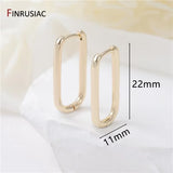 Trendy Gold Plated Hoop Earrings for Women – Classic Round Circle Design
