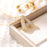Letter Pendant Necklace for Women – Mood & Sleep Tracker Fashion Jewelry for Office & Career