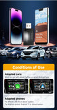2-in-1 Wireless CarPlay & Android Auto Adapter - Dual-Band WiFi for Seamless Connectivity