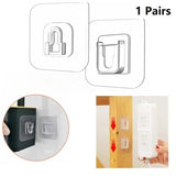 Transparent Suction Hook - Strong, Non-Punching Adhesive Wall Hook for Home & Kitchen