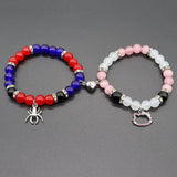 Elastic Beads Love Magnetic Attraction Couple Bracelet - Resin Friendship Bracelets for Men and Women